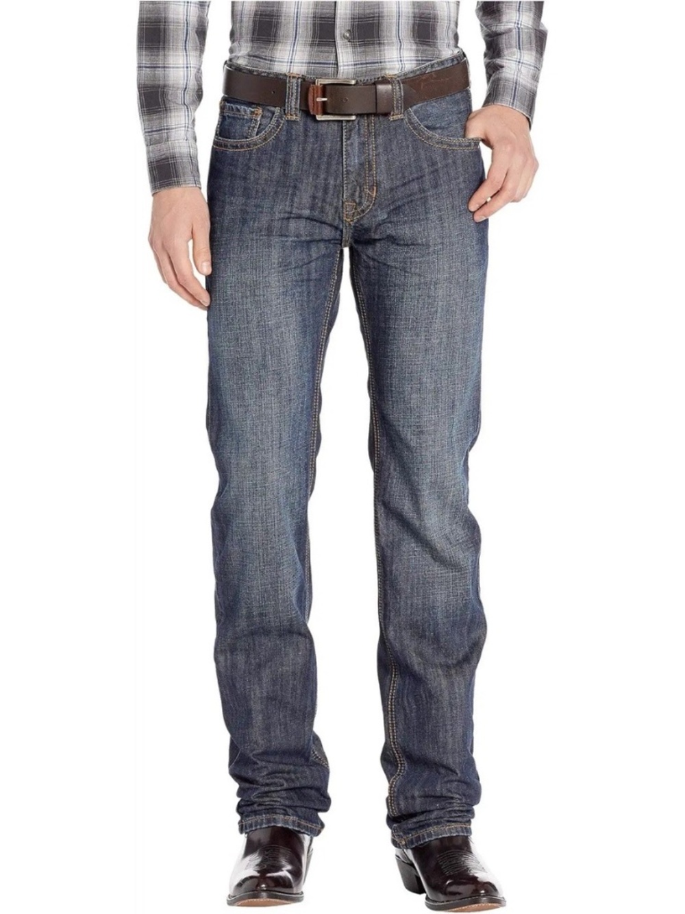 Rock and Roll Cowboy Revolver Slim Jeans in Dark Vintage M1R8670 Men 36X34 NEW!